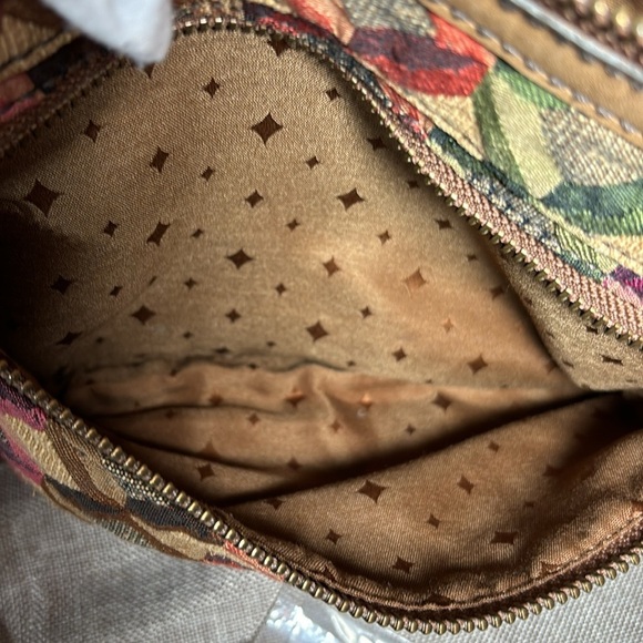 FOSSIL EXPLORER Tapestry Vintage Crossbody Shoulder Bag Tote - Picture 9 of 14